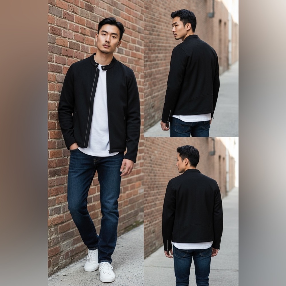 Banana Republic Men's Black Lightweight Jacket